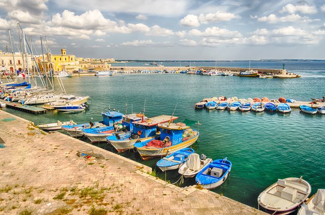 All around salento little harbour and fishing towns can be found